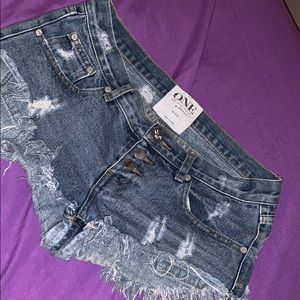 One teaspoon blue jean shorts